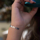 Larimar Adjustable Small wrist Bracelet ~ Sterling Silver 925~Handmade~Hippie ~Bohemian~Jewelry ~Gift For Her ~Gemstone ~Body~MB057