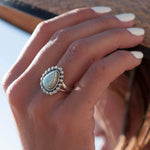 Larimar Ring ~ Sterling Silver 925~MR020 - Maresia Jewelry