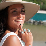 Larimar Ring ~ Sterling Silver 925~MR020 - Maresia Jewelry