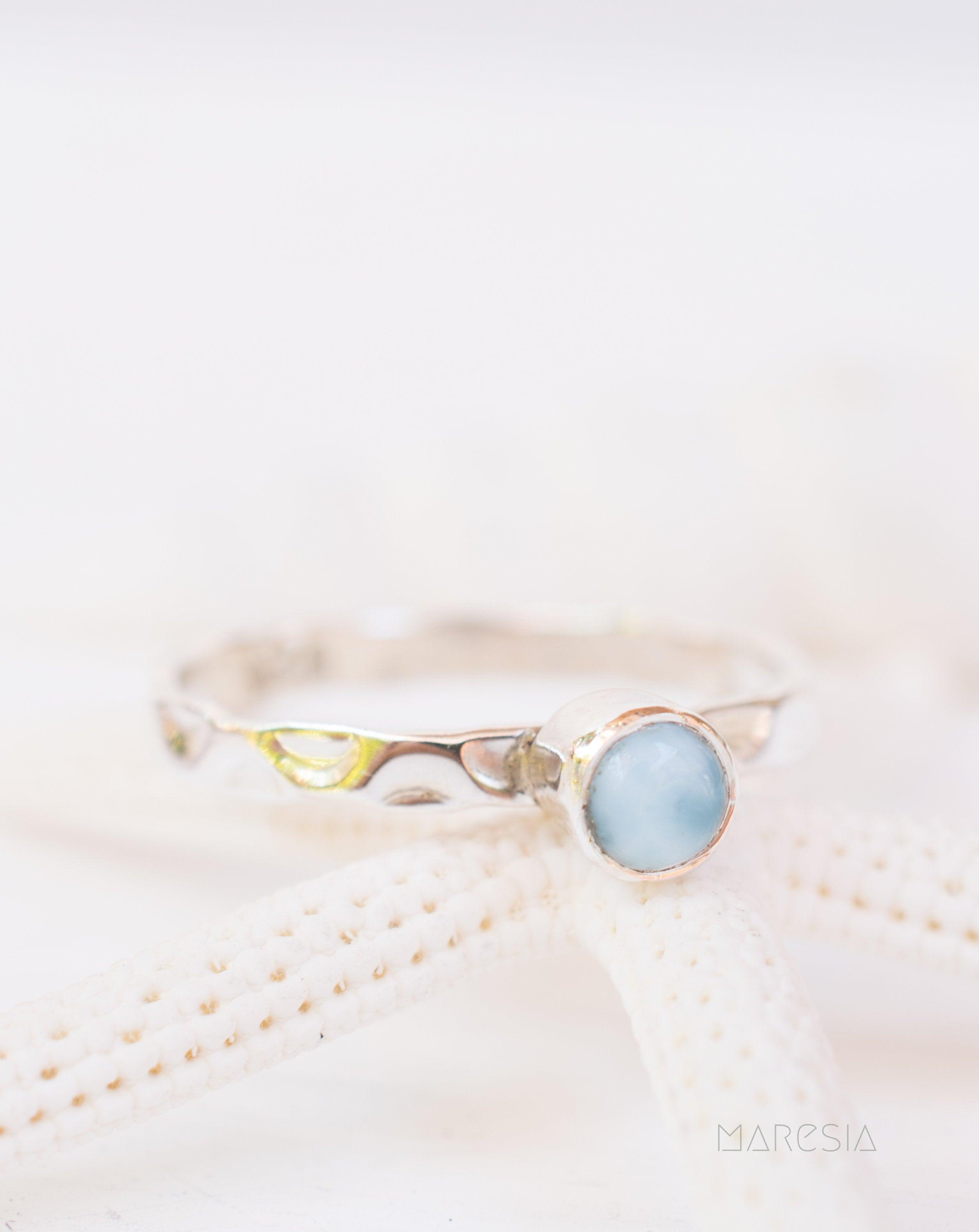 Larimar Ring ~ Sterling Silver 925 ~ MR208 - Maresia Jewelry