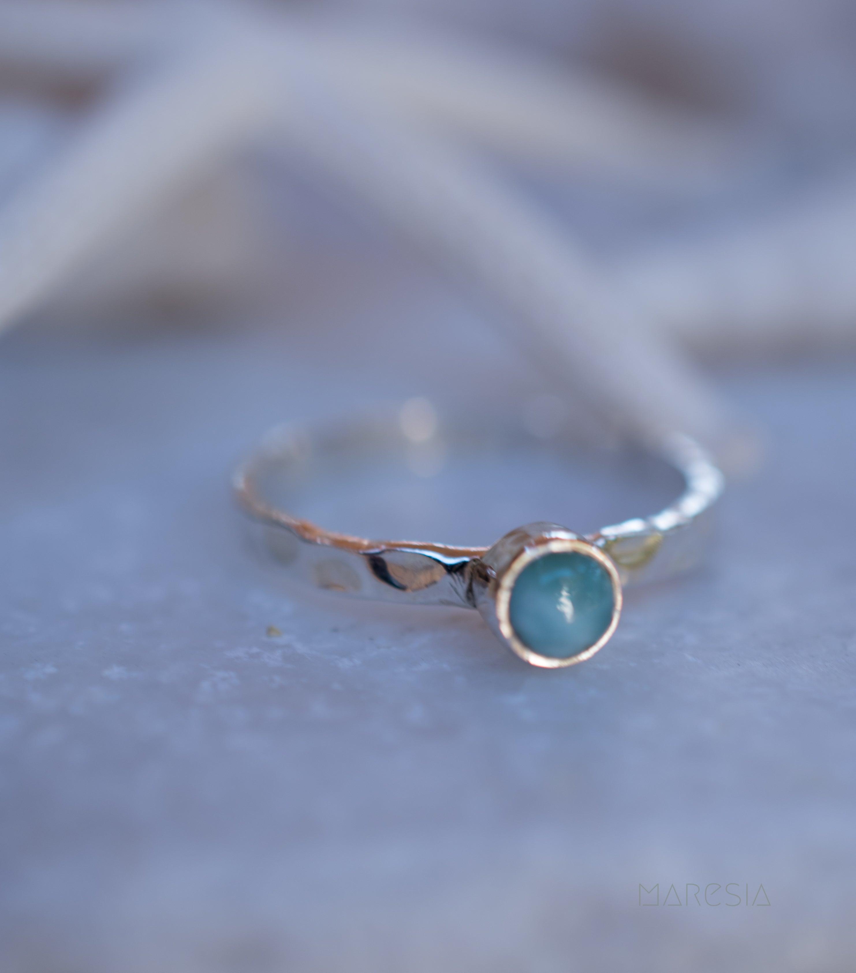 Larimar Ring ~ Sterling Silver 925 ~ MR208 - Maresia Jewelry