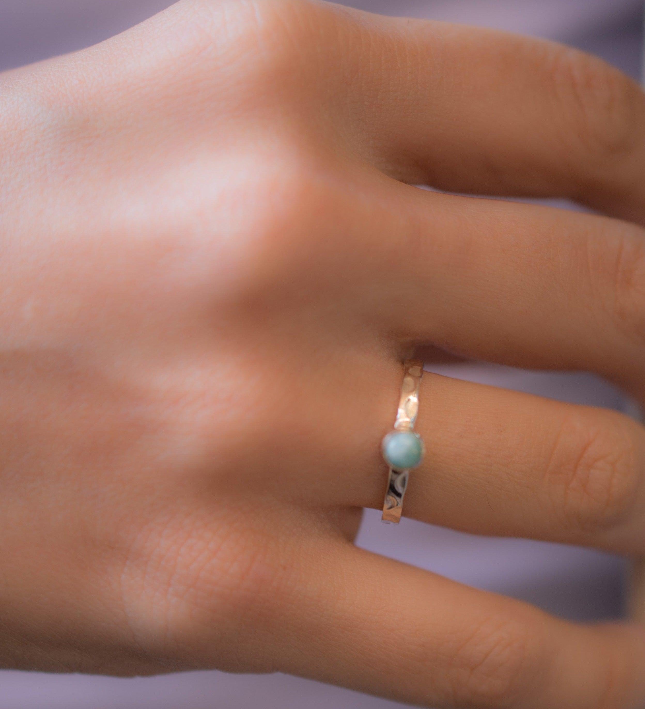 Larimar Ring ~ Sterling Silver 925 ~ MR208 - Maresia Jewelry