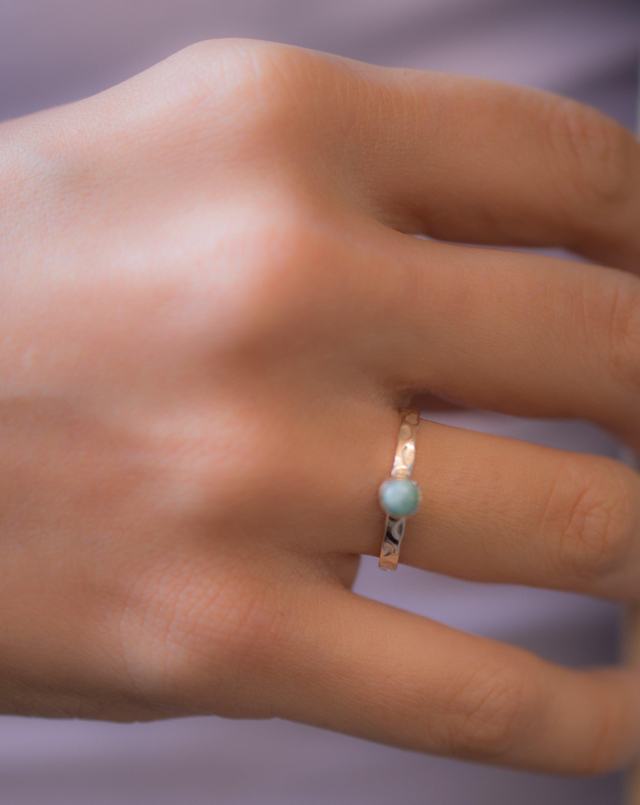 Larimar Ring ~ Sterling Silver 925 ~ MR208 - Maresia Jewelry