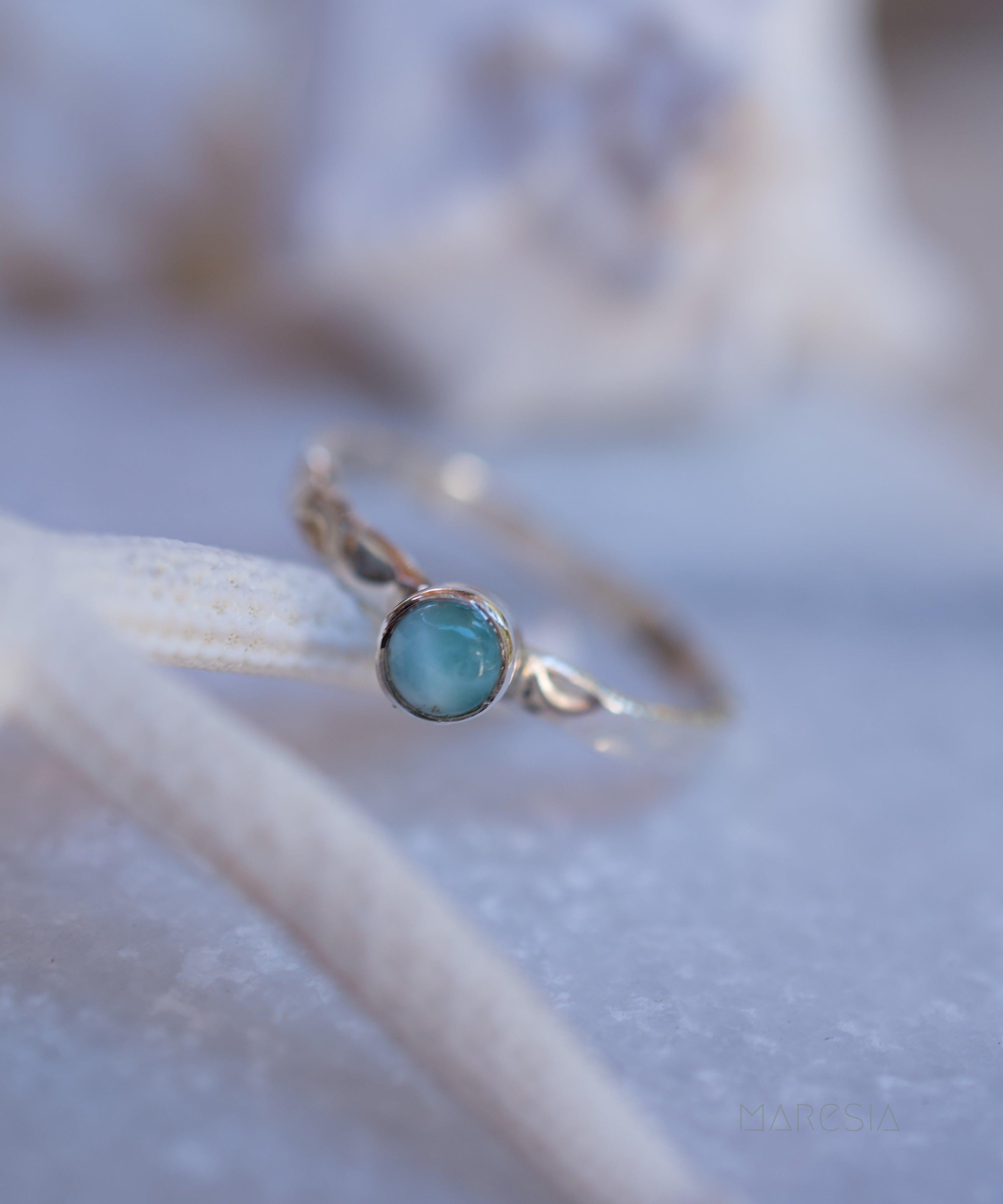 Larimar Ring ~ Sterling Silver 925 ~ MR208 - Maresia Jewelry