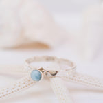 Larimar Ring ~ Sterling Silver 925 ~ MR208 - Maresia Jewelry
