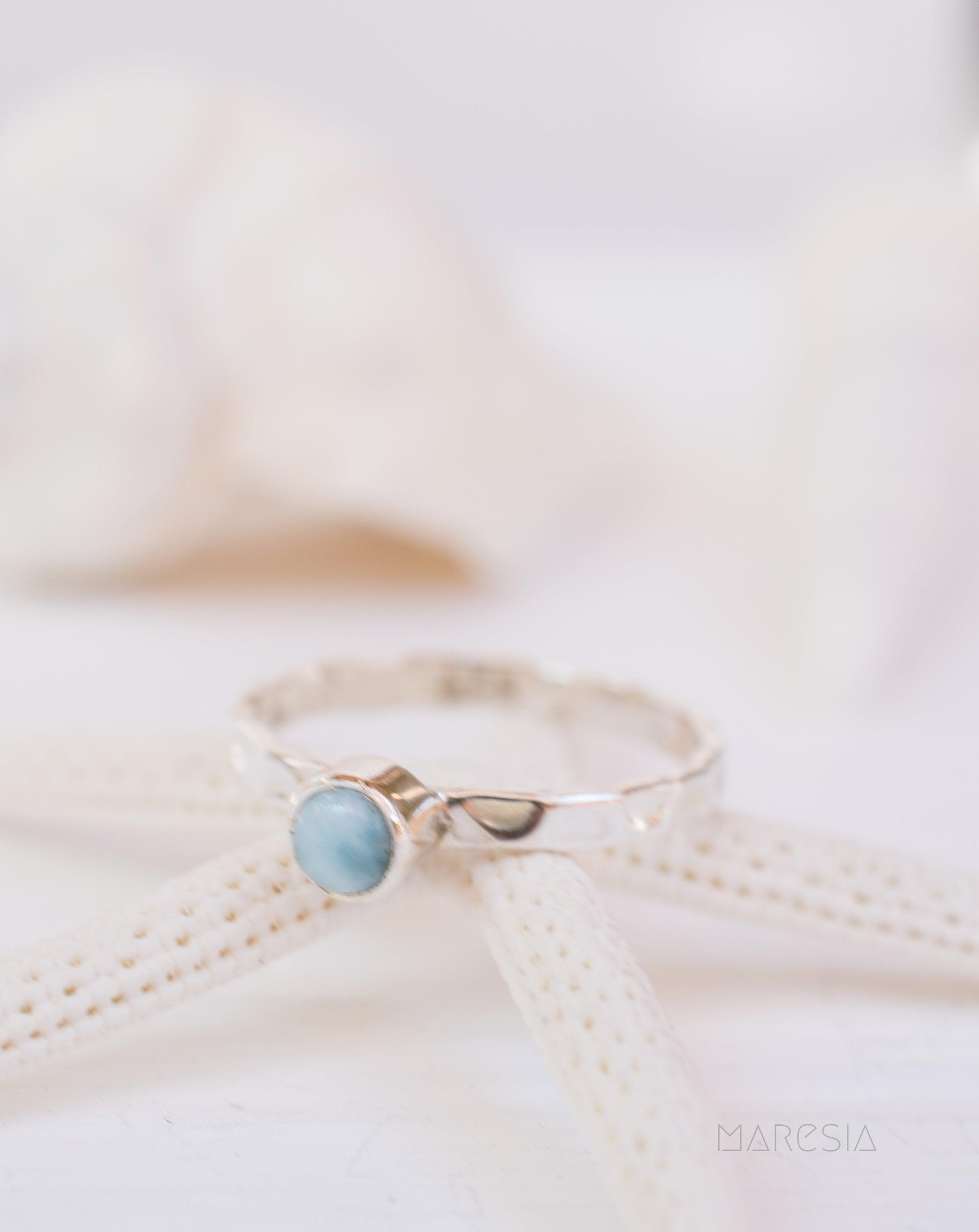 Larimar Ring ~ Sterling Silver 925 ~ MR208 - Maresia Jewelry