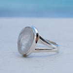 Laura Moonstone Ring ~ Sterling Silver 925 ~MR200 - Maresia Jewelry
