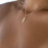 Leaf Gold Filled Necklace ~ Layered ~ Jewelry ~ Gift For Her ~ Minimalist~ Handmade ~ Everyday ~ Delicate ~ Simple MN026