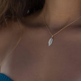 Leaf Gold Filled Necklace ~ Layered ~ Jewelry ~ Gift For Her ~ Minimalist~ Handmade ~ Everyday ~ Delicate ~ Simple MN026