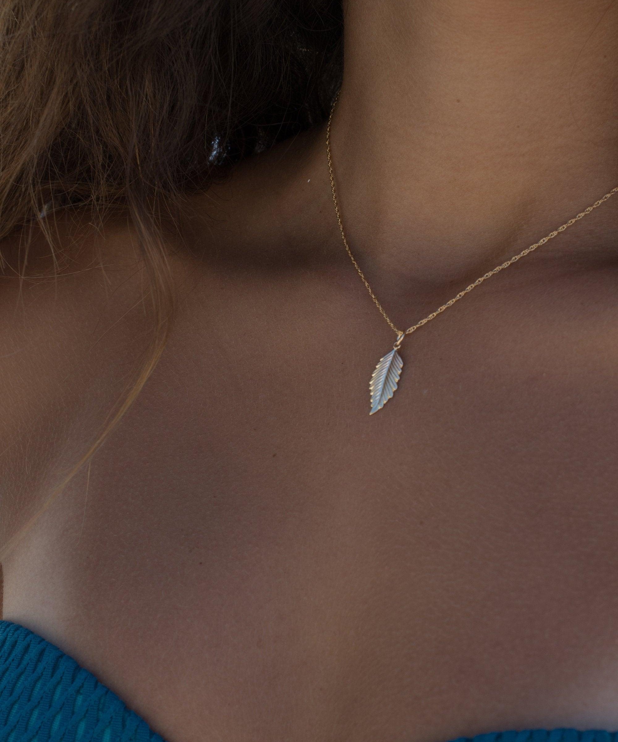 Leaf Gold Filled Necklace ~ Layered ~ Jewelry ~ Gift For Her ~ Minimalist~ Handmade ~ Everyday ~ Delicate ~ Simple MN026