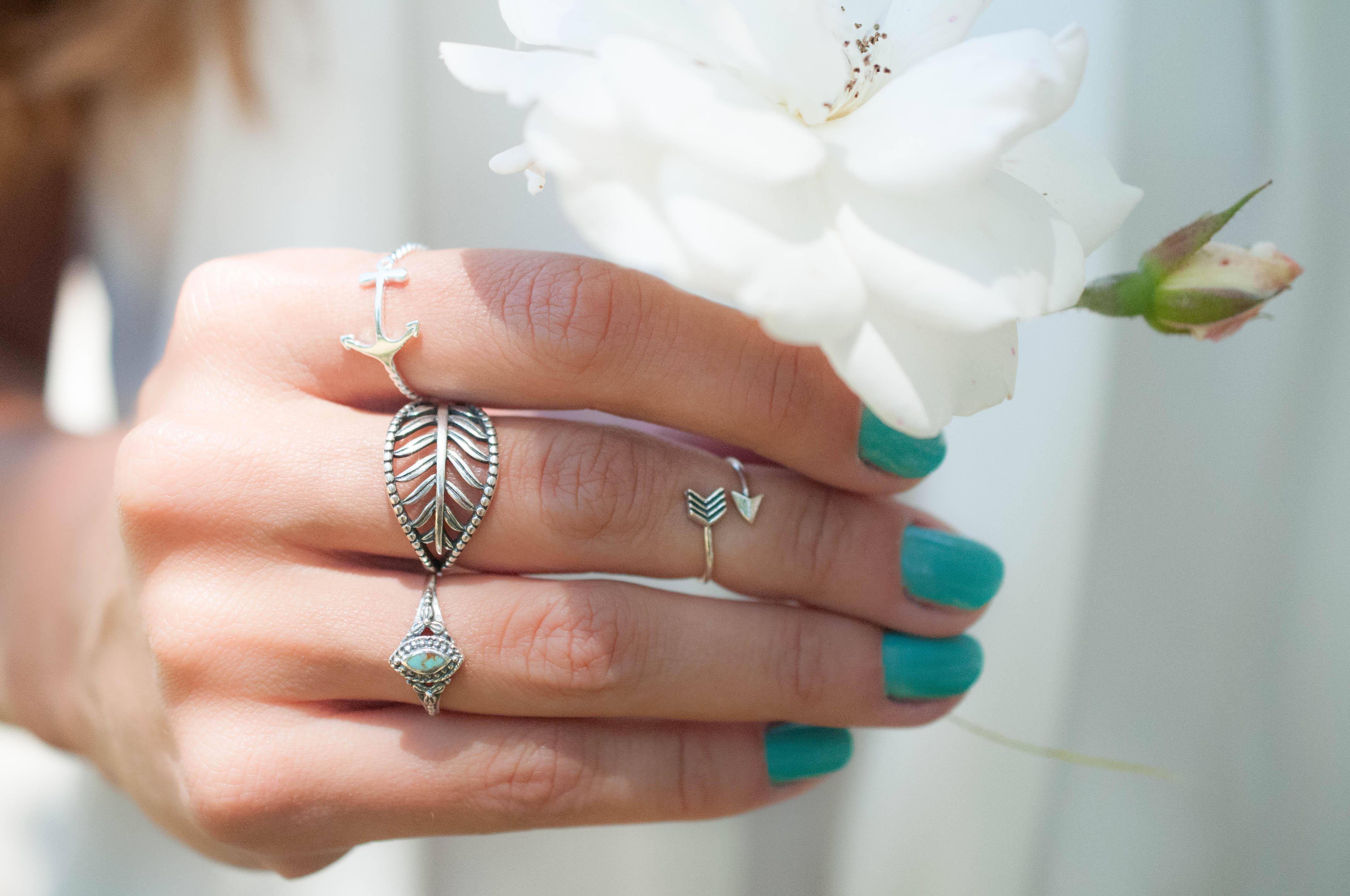 Leaf Ring~ Sterling Silver 925~ SMR022 - Maresia Jewelry