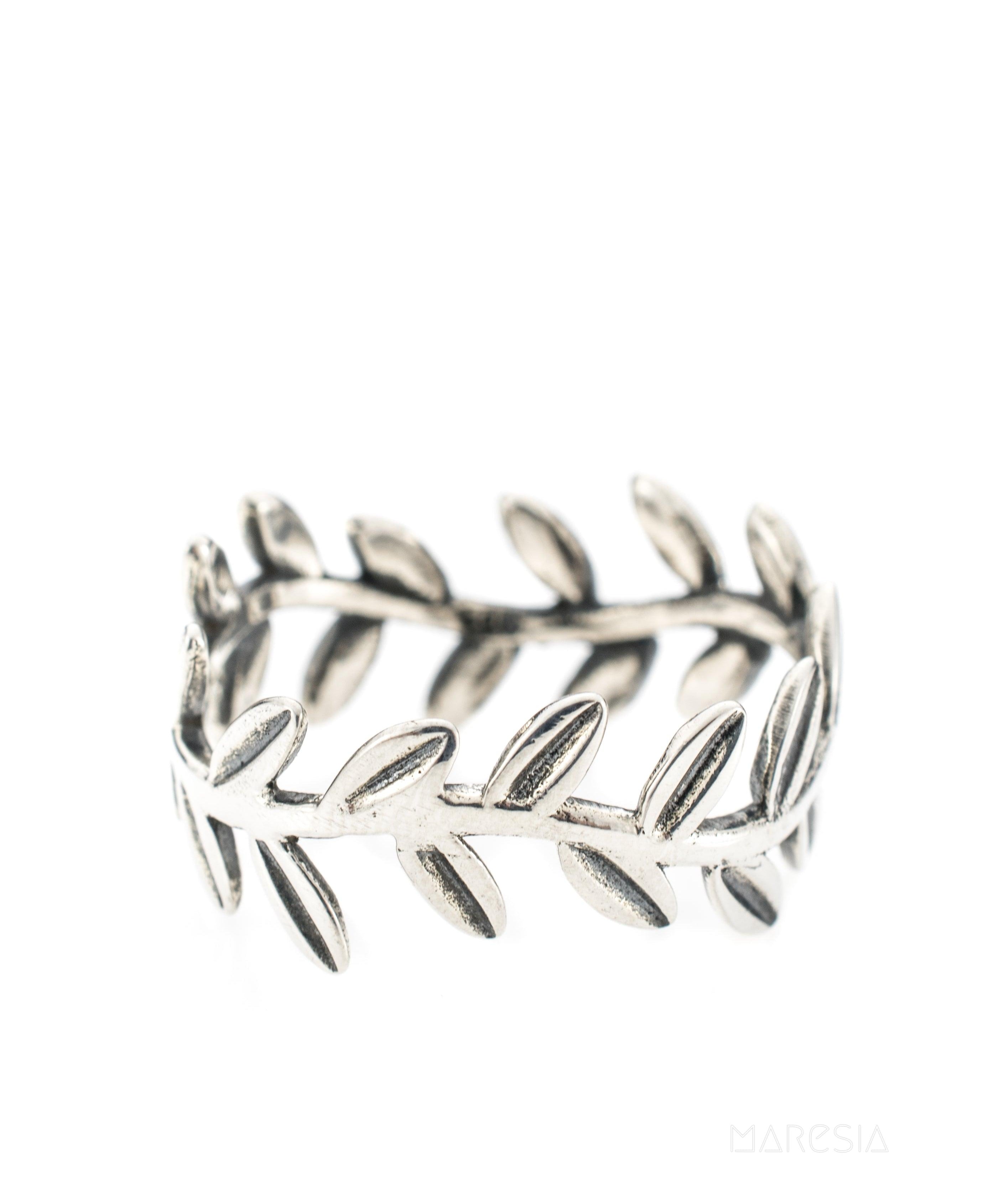 Leaf Ring~ Sterling Silver 925~ SMR031 - Maresia Jewelry