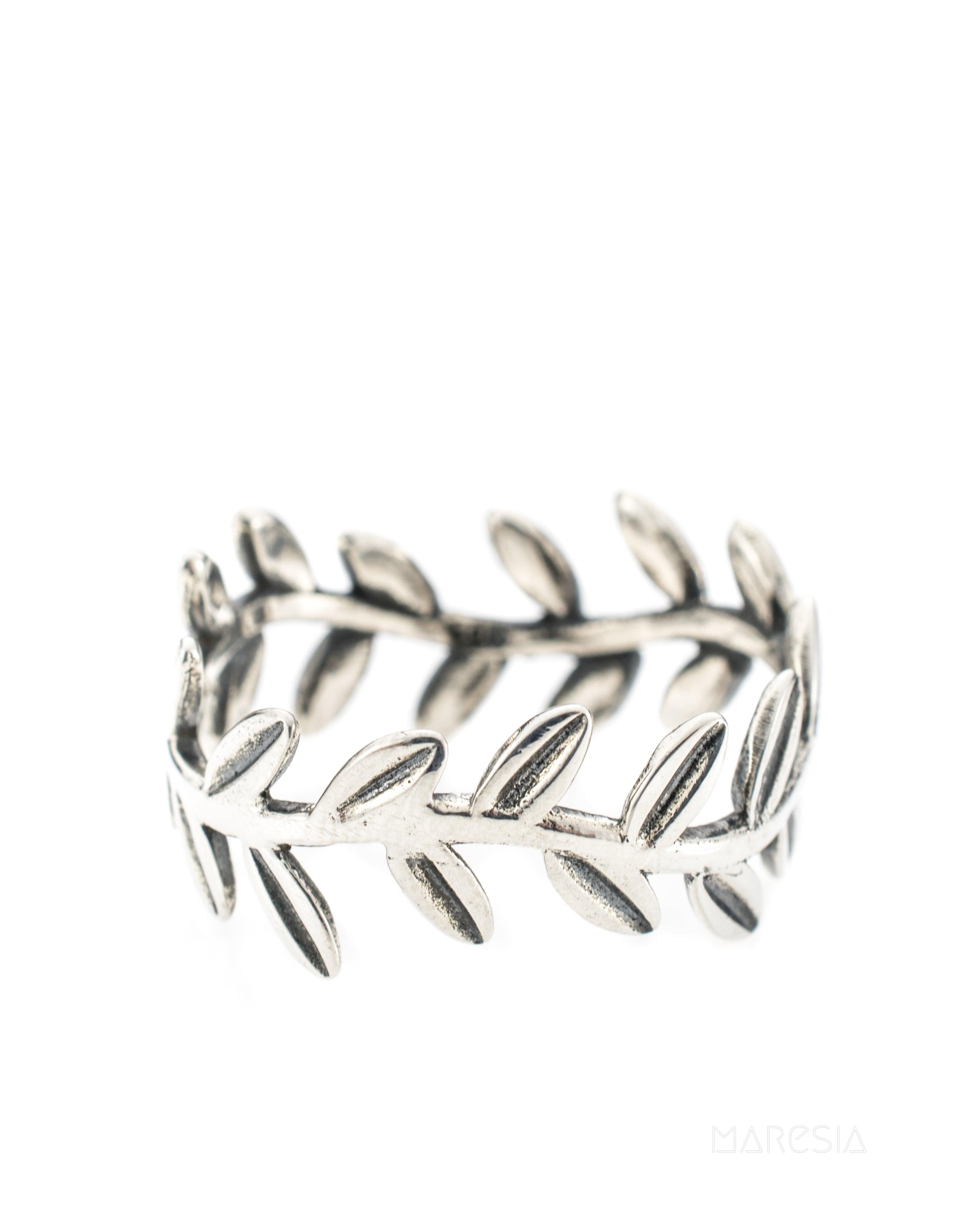 Leaf Ring~ Sterling Silver 925~ SMR031 - Maresia Jewelry