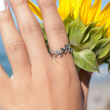 Leaf Ring~ Sterling Silver 925~ SMR031 - Maresia Jewelry