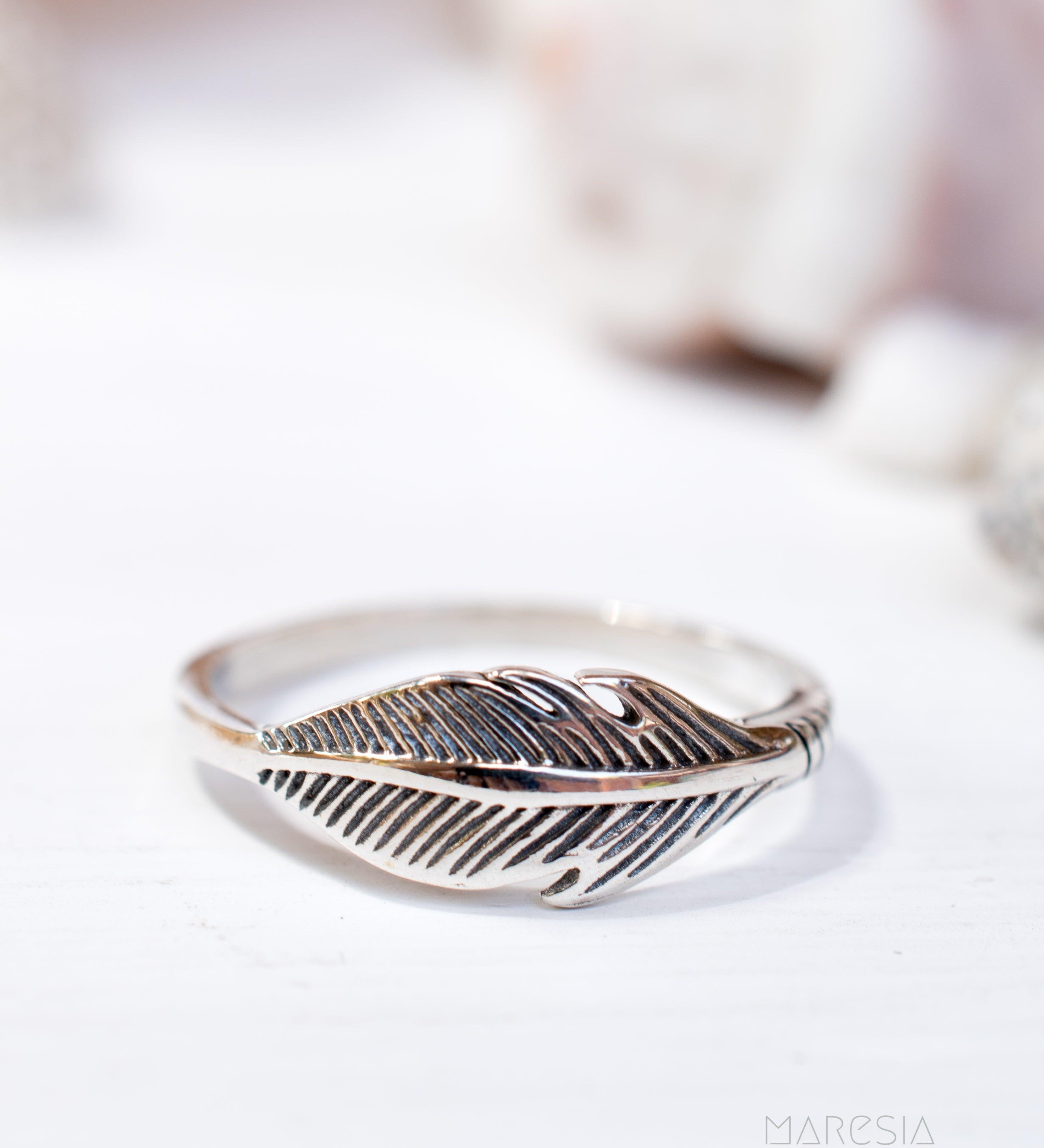 Leaf Ring~ Sterling Silver 925~ SMR057 - Maresia Jewelry