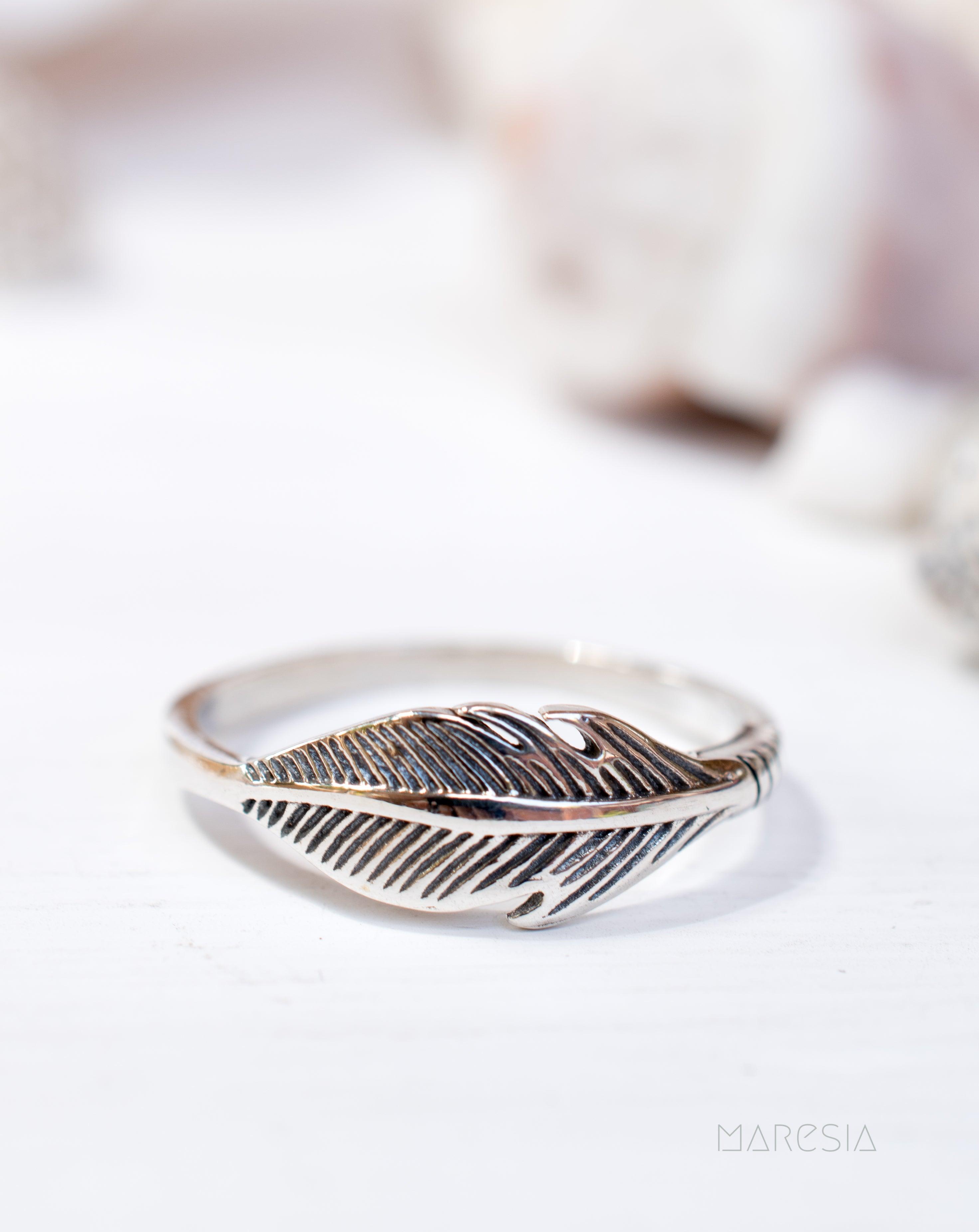 Leaf Ring~ Sterling Silver 925~ SMR057 - Maresia Jewelry