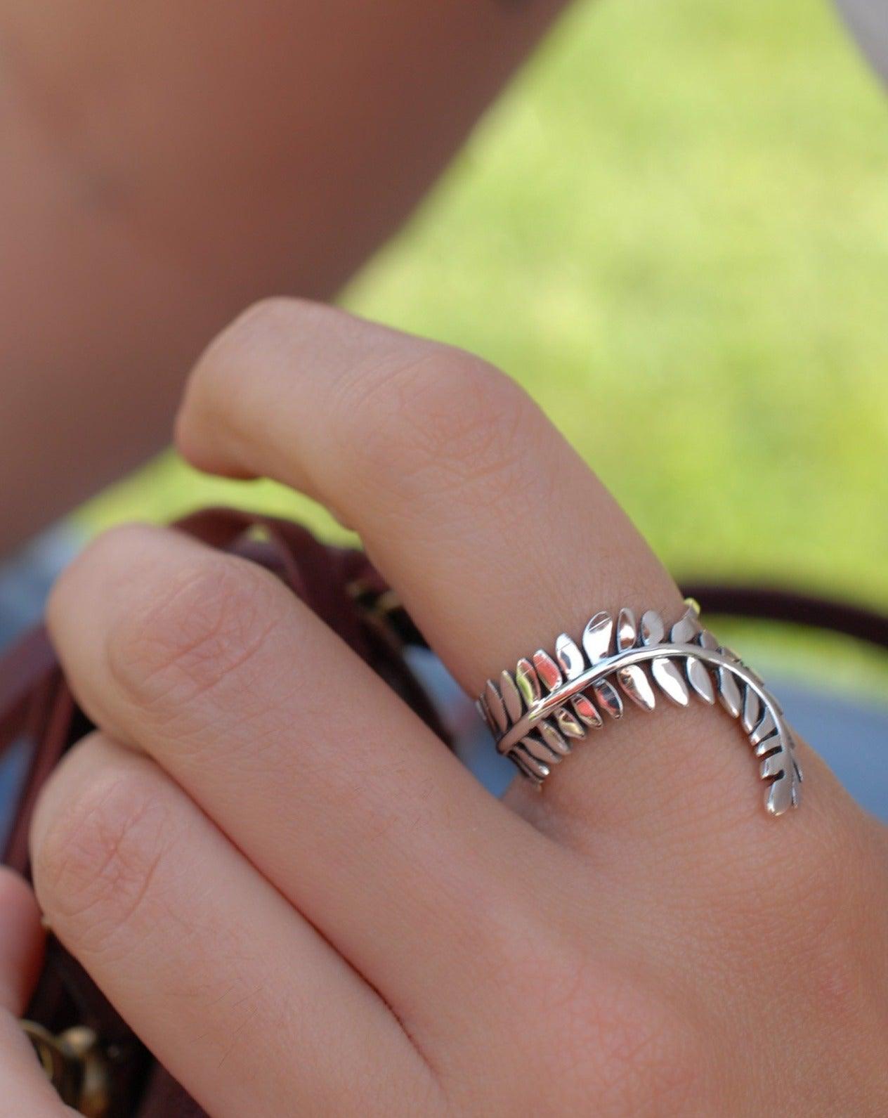 Leaf Ring~ Sterling Silver 925~SMR084 - Maresia Jewelry