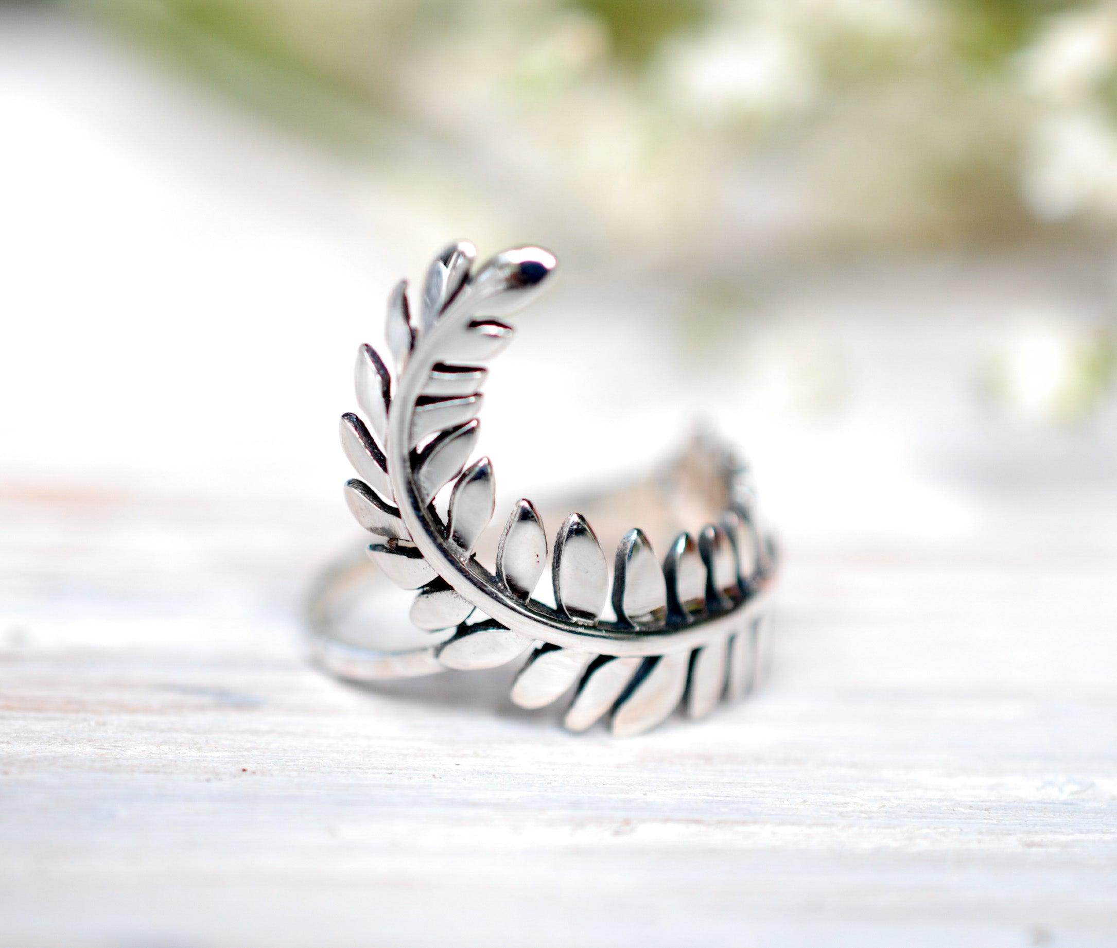Leaf Ring~ Sterling Silver 925~SMR084 - Maresia Jewelry