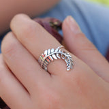 Leaf Ring~ Sterling Silver 925~SMR084 - Maresia Jewelry