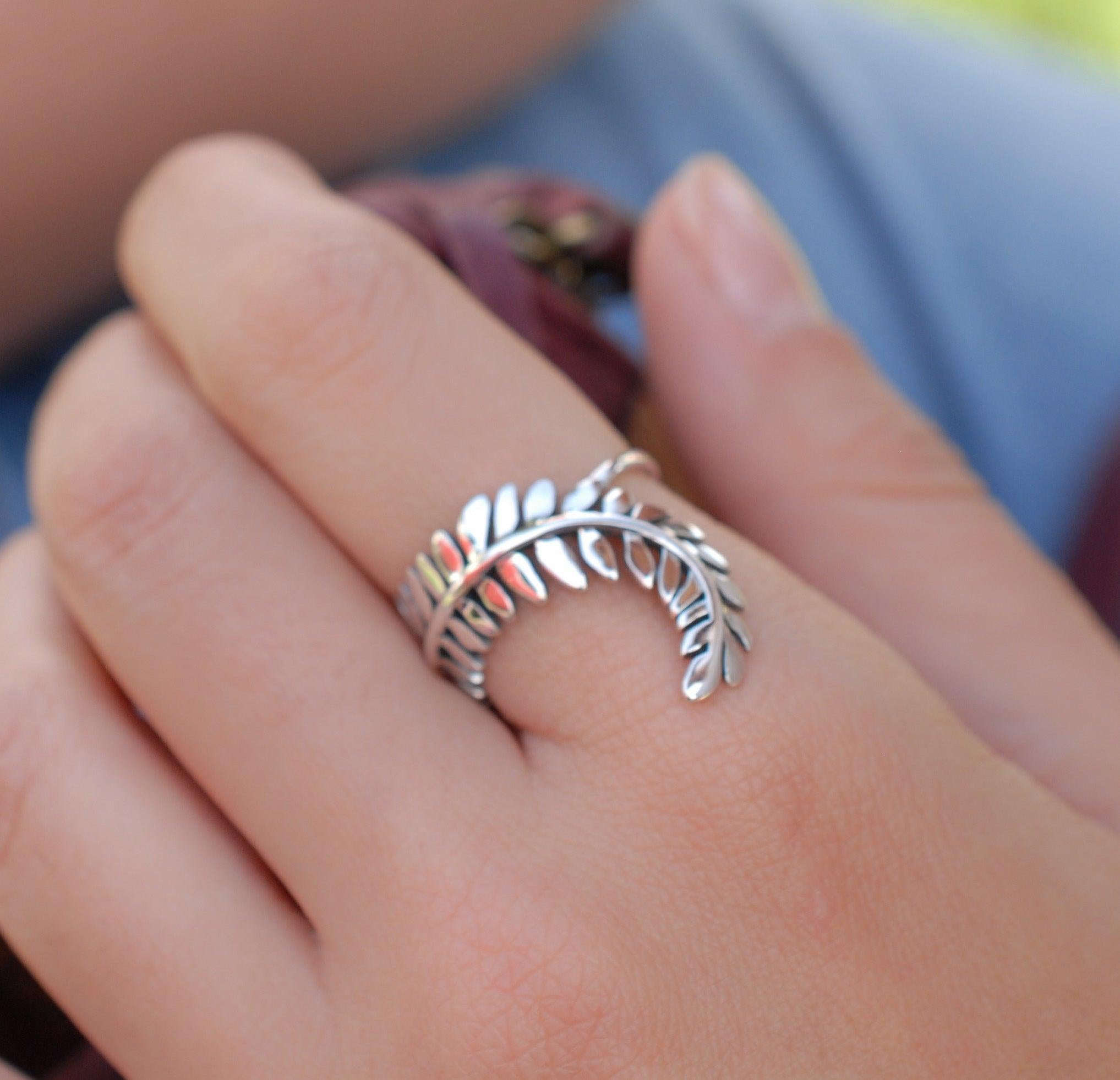 Leaf Ring~ Sterling Silver 925~SMR084 - Maresia Jewelry