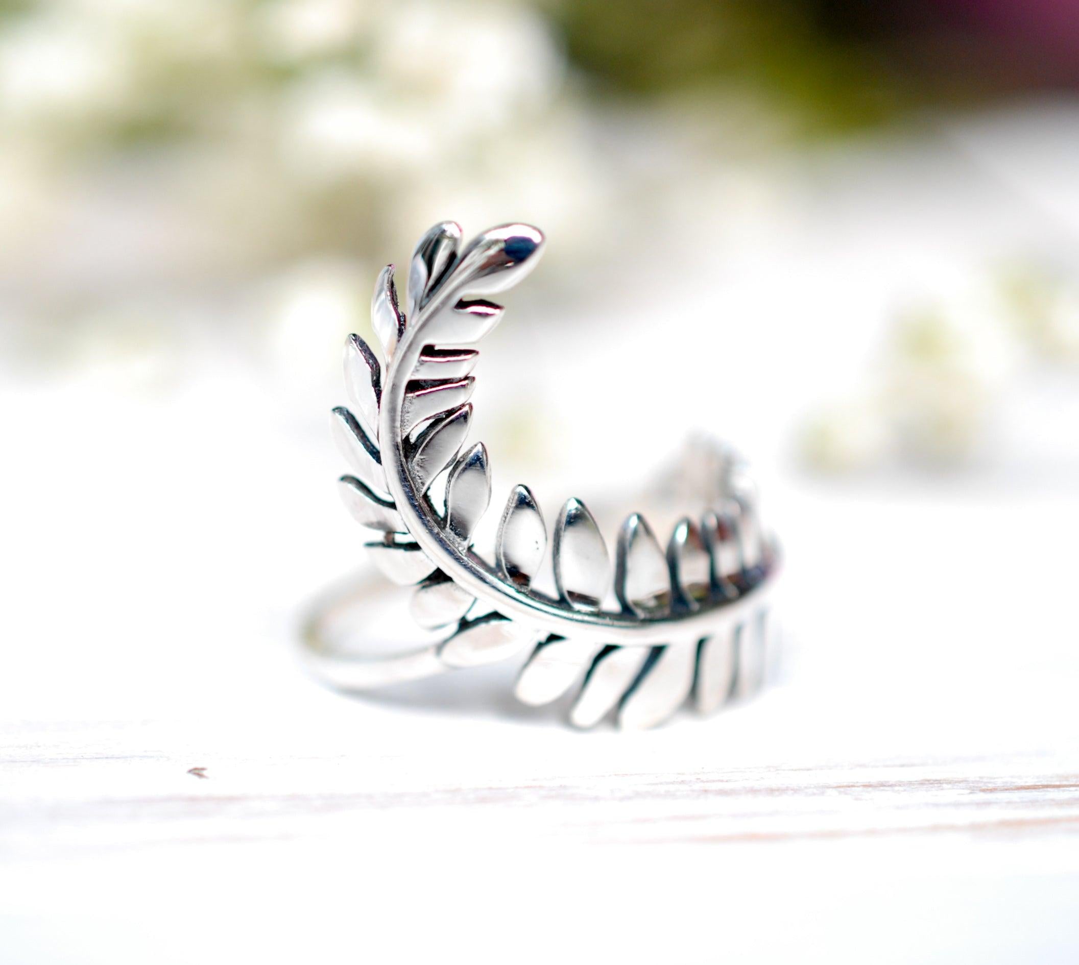 Leaf Ring~ Sterling Silver 925~SMR084 - Maresia Jewelry
