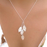 Leaf Y Necklace ~ Sterling Silver 925 ~ MN004 - Maresia Jewelry