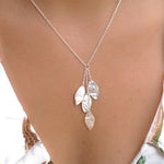 Leaf Y Necklace ~ Sterling Silver 925 ~ MN004 - Maresia Jewelry