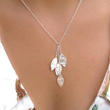 Leaf Y Necklace ~ Sterling Silver 925 ~ MN004 - Maresia Jewelry
