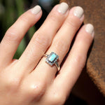 Leblon Turquoise Ring ~ Sterling Silver 925~SMR012 - Maresia Jewelry