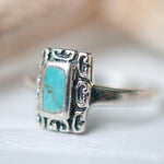 Leblon Turquoise Ring ~ Sterling Silver 925~SMR012 - Maresia Jewelry