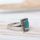Leblon Turquoise Ring ~ Sterling Silver 925~SMR012 - Maresia Jewelry