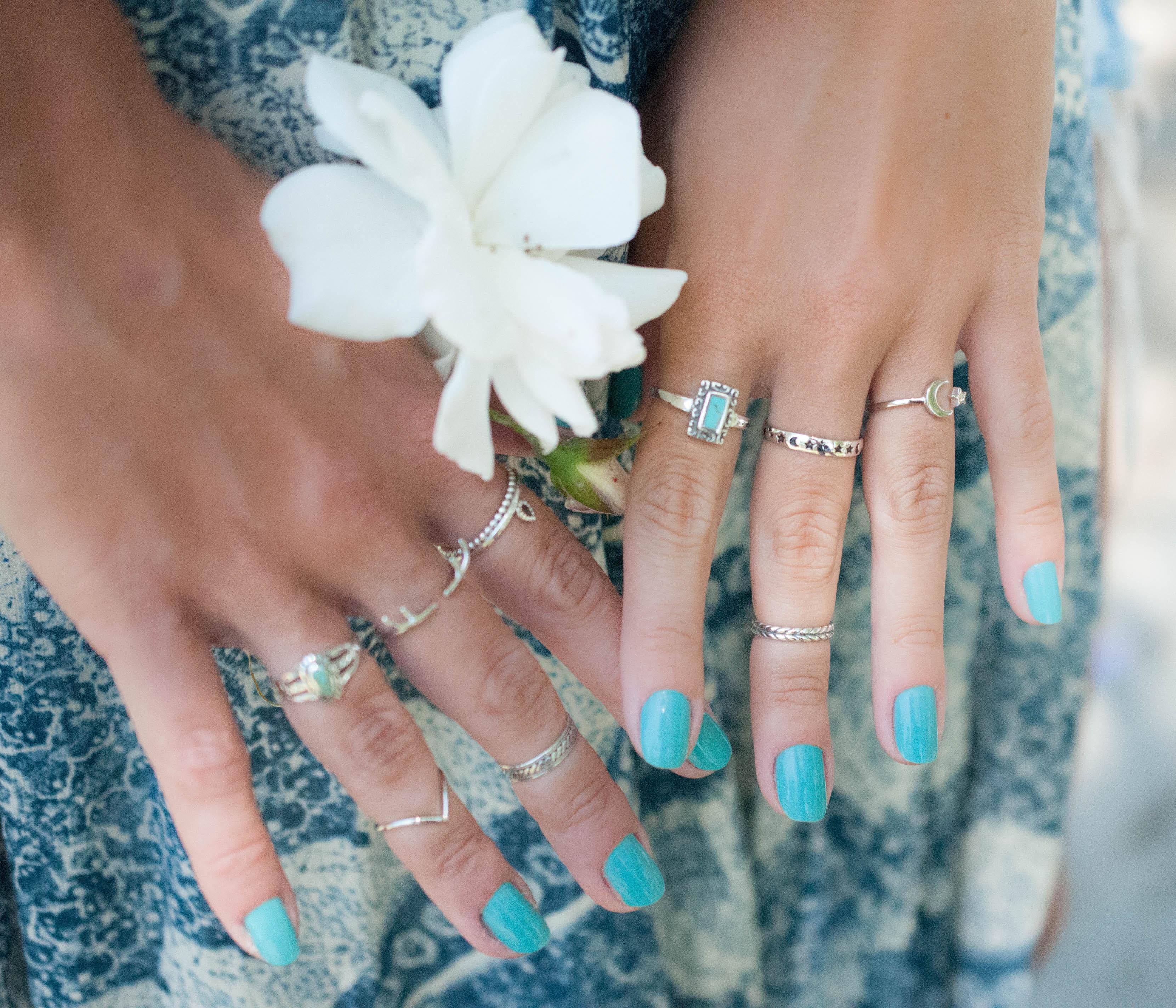 Leblon Turquoise Ring ~ Sterling Silver 925~SMR012 - Maresia Jewelry