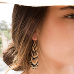 Leonora Chandelier Earrings ~Gold Plated ~ SME039 - Maresia Jewelry