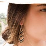 Leonora Chandelier Earrings ~Gold Plated ~ SME039 - Maresia Jewelry