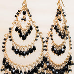 Leonora Chandelier Earrings ~Gold Plated ~ SME039 - Maresia Jewelry