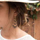 Leonora Chandelier Earrings ~Gold Plated ~ SME039 - Maresia Jewelry
