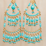 Lica Chandelier Earrings ~Gold Plated ~ SME034 - Maresia Jewelry