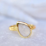 Lica Rainbow Moonstone Ring ~ 18k Gold Plated ~ SMR125 - Maresia Jewelry
