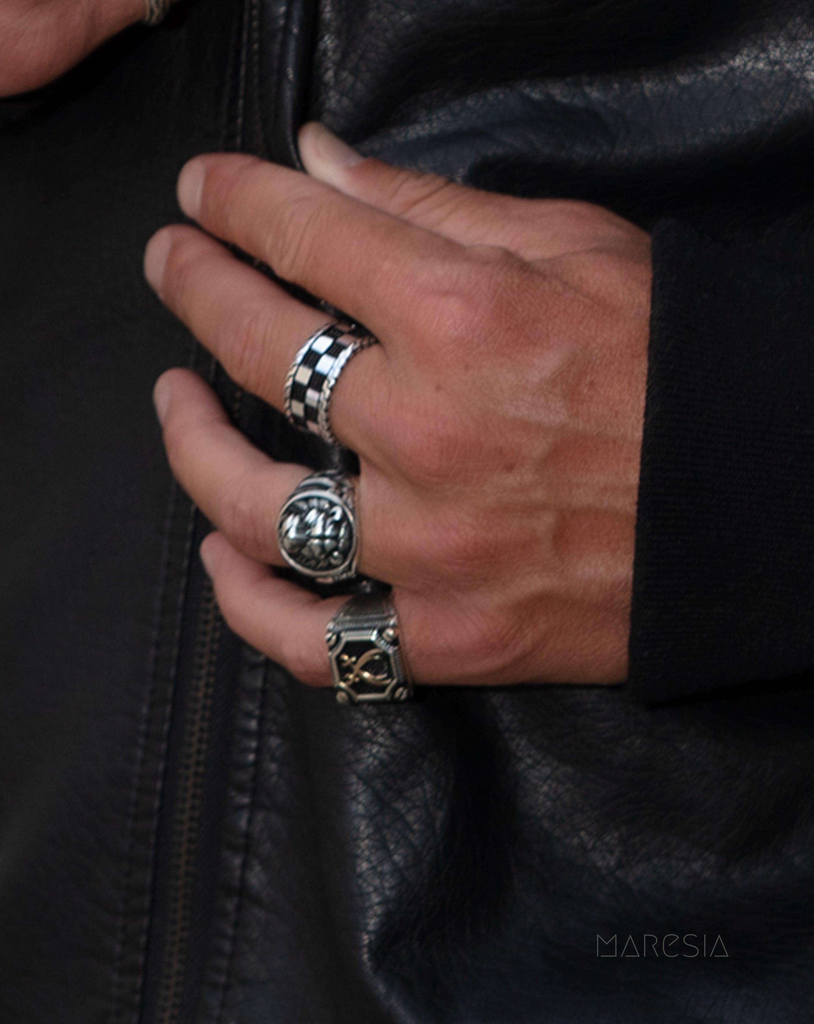 Lion Men's Ring ~ Sterling Silver 925 ~ - Maresia Jewelry