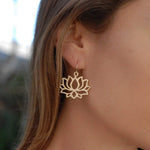 Lotus Earrings ~ 18k Gold Plated~ME038 - Maresia Jewelry