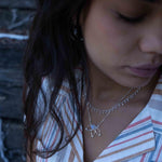 Moonstone Lotus Flower Necklace (only) ~ Sterling Silver 925 ~Jewelry  ~ Minimalist~ Handmade~ Thin Chain~ Delicate ~Layered ~ MN077