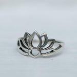 Lotus midi ring  ~ Sterling Silver 925 ~ MR171 - Maresia Jewelry