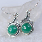 Malachite Earrings~ Sterling Silver 925 ~ ME010 - Maresia Jewelry