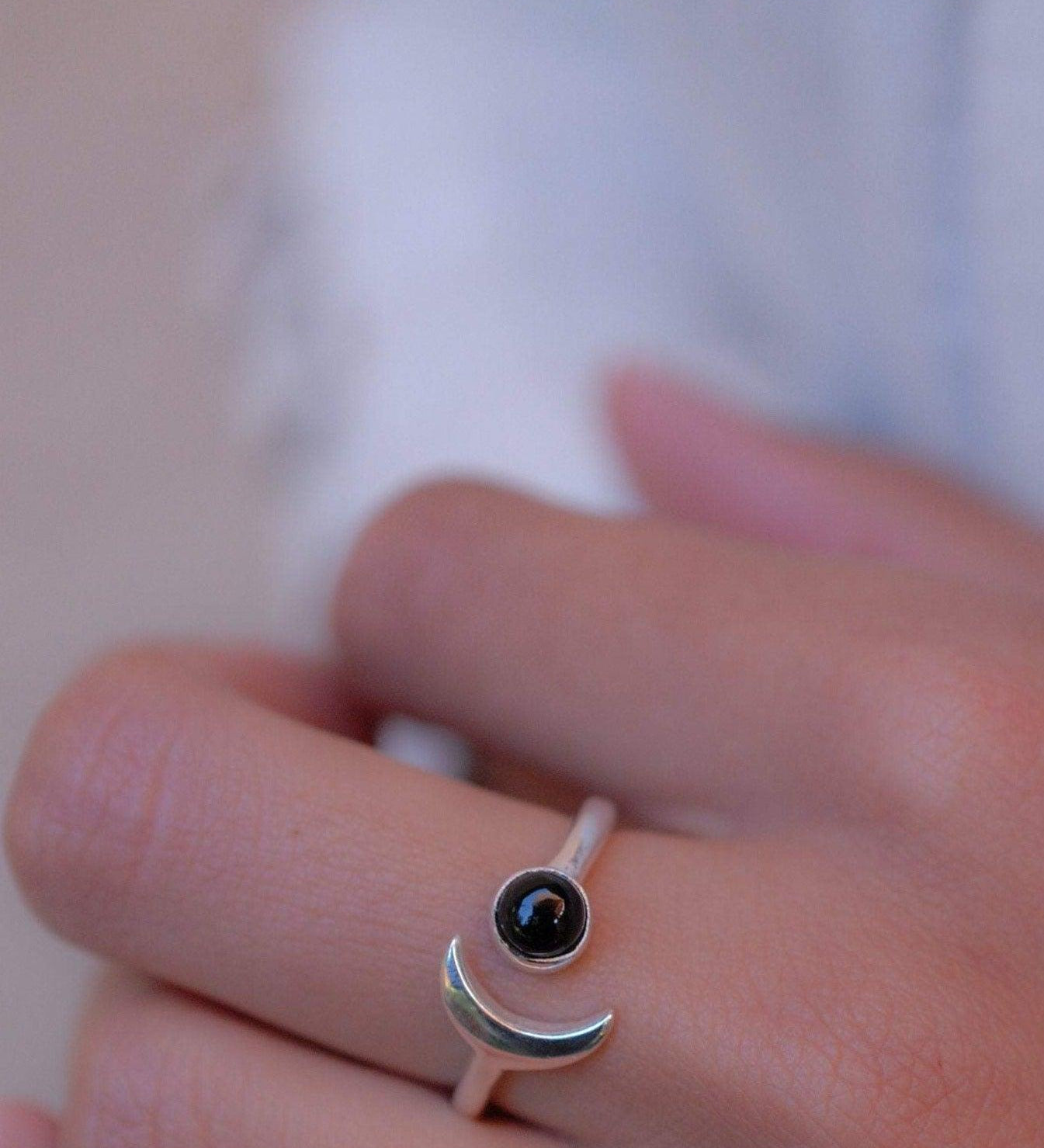 Black Onyx Ring ~ Sterling Silver 925 ~ MR126 - Maresia Jewelry