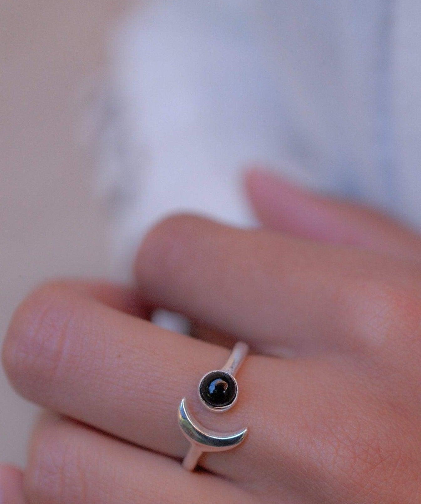 Black Onyx Ring ~ Sterling Silver 925 ~ MR126 - Maresia Jewelry