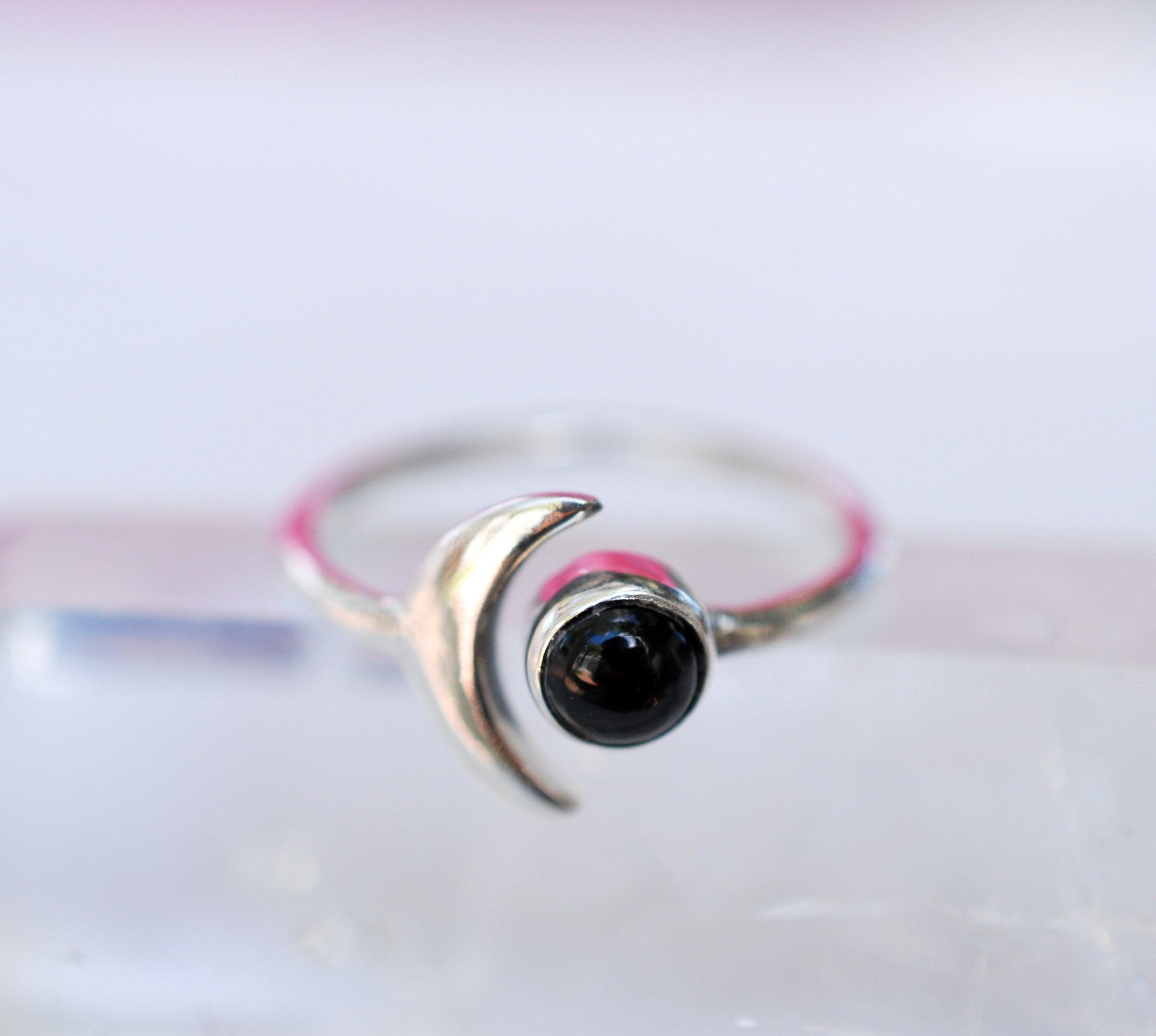 Black Onyx Ring ~ Sterling Silver 925 ~ MR126 - Maresia Jewelry
