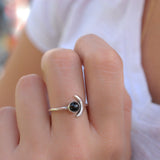 Black Onyx Ring ~ Sterling Silver 925 ~ MR126 - Maresia Jewelry