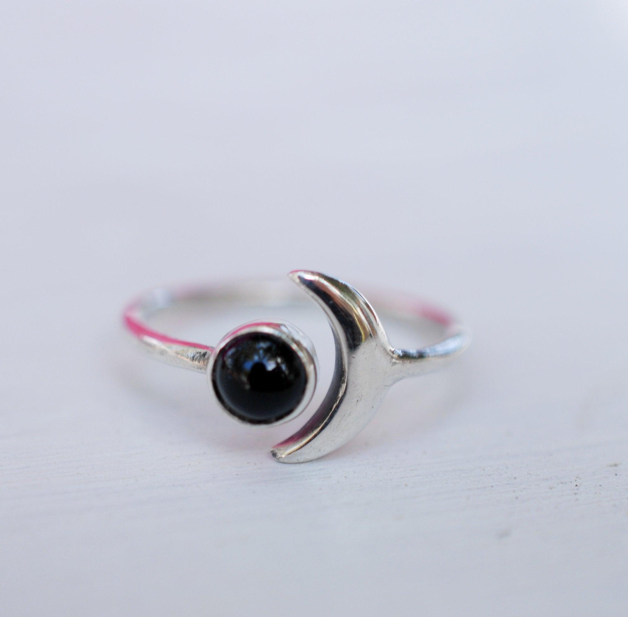 Black Onyx Ring ~ Sterling Silver 925 ~ MR126 - Maresia Jewelry