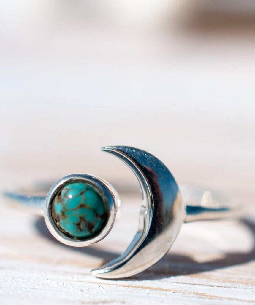 Copper Turquoise Ring ~ Sterling Silver 925 ~MR119 - Maresia Jewelry