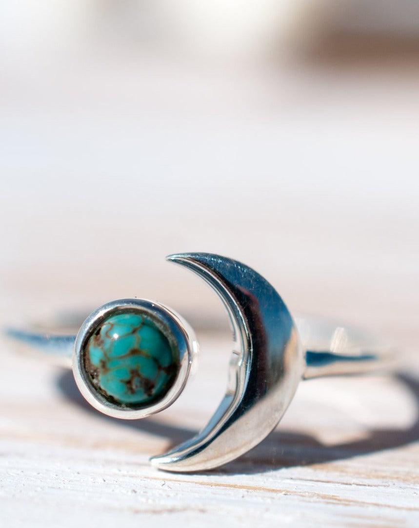 Copper Turquoise Ring ~ Sterling Silver 925 ~MR119 - Maresia Jewelry